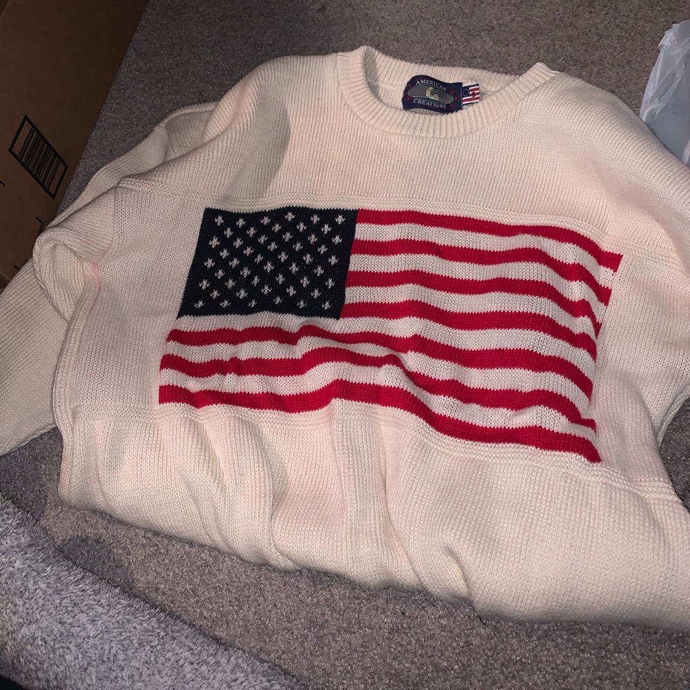 American flag sweater